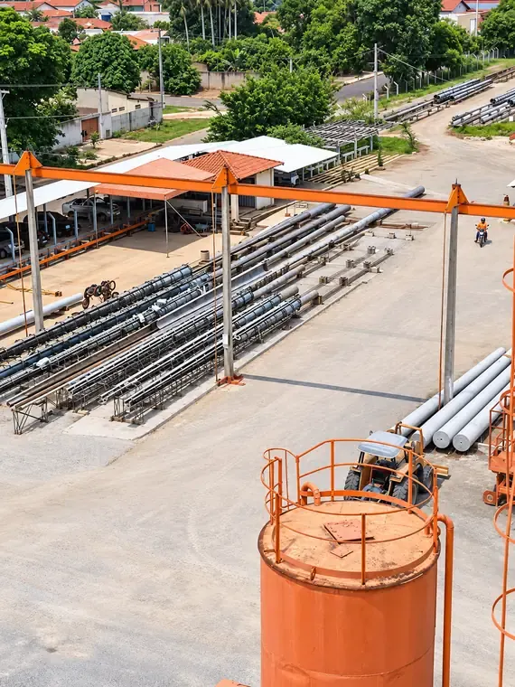 Postes de concreto no Pará